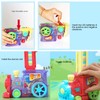 Domino Game Car Toy Set DIY Automatic Placement Domino Train