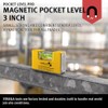 Stabila 11901 Nivel de bolsillo magnético PRO con funda amarilla