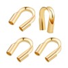 50pcs Adabele Real 1/20 14K Gold Filled Wire Guard Thread