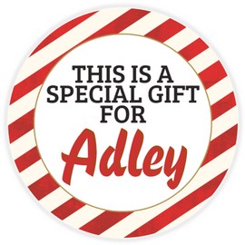 Kiwi Gifts This is a Special Gift for Adley - 100 Pack Circle Stickers 3 Inch - Christmas