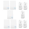 NineLeaf 5Pack Mini Wireless Light Switch and Receiver Kit, Wireless