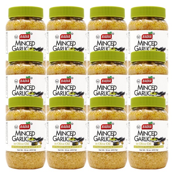Badia Minced Garlic in Olive Oil, 16 Ounce (Pack of