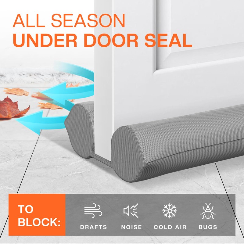 Comfyanno Under Door Draft Stopper - Bottom Door Gap Filler