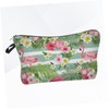 NOLITOY Flamingo Flower Design Toiletry Bag Makeup Bag Travel Pouch