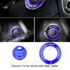 Engine Start Push Button Cover Trim,2pcs Engine Start Stop Button