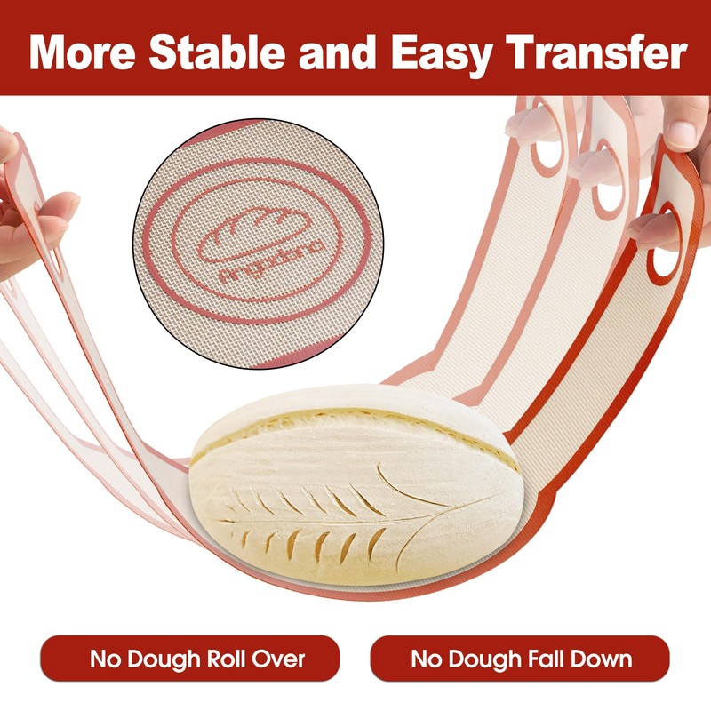 Silicone Bread Sling Oval and Round - Non-Stick & Easy