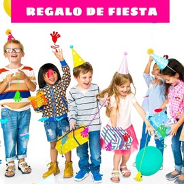 NINOMO 50 Piezas Manitas pegajosas para niños, Stretchy Toys, Juguetes Divertidos con Forma de Palma, Multicolores, aliviar el estrés y la ansiedad, adecuados como Regalo para niño y niña(Bofetada)