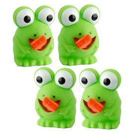 Rumyve 4 Pcs Frog Squeeze Toy,Funny Sensory Eyes Popping Out Fidget Toys,Novelty Stress Relief Toys with Tongue Popping for Children Adults Gifts(Frog)