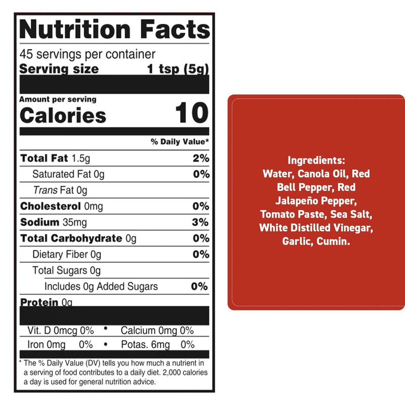 Dave's Gourmet Creamy Garlic Red Pepper Hot Sauce - Medium