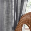 PONY DANCE Set of 2 Linen-Look Curtains, Short, Semi-Transparent, Decorative