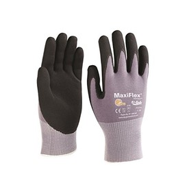 PIP MaxiFlex Ultimate 34-874T Grey/Black XXL Nylon Work Gloves - Nitrile/Nitrile Foam Palm & Fingers Coating - 9.1 in Length - 34-874T/XXL [PRICE is per DOZEN]