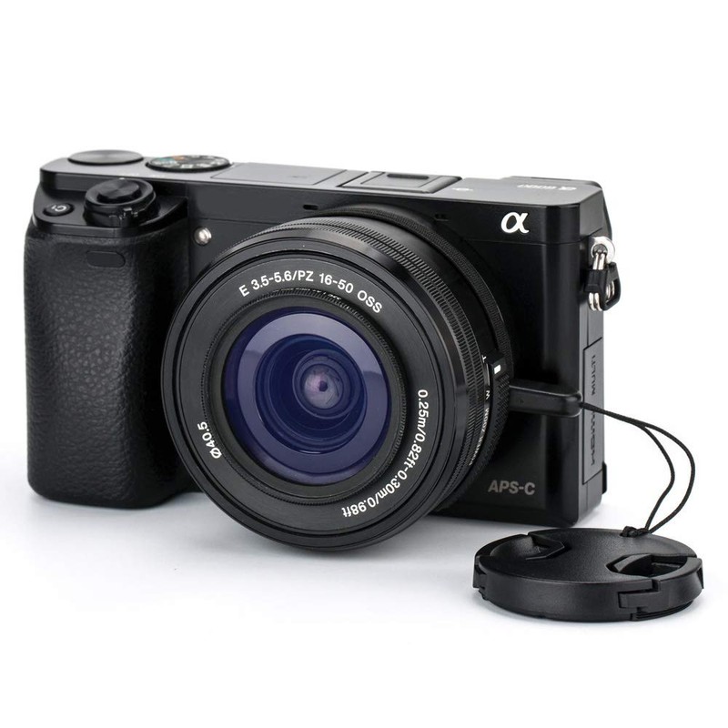 2-Pack 40.5mm Front Lens Cap Cover with Deluxe Cap Keeper