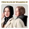 2 Pieces Of Knitted Scarves, Women'S Hooded Scarves, Winter Warm