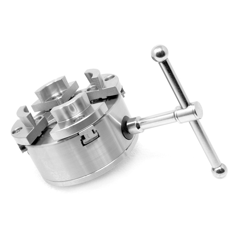 WEN LA4374 3.75-Inch 4-Jaw Self-Centering Lathe Chuck Set with 1-Inch