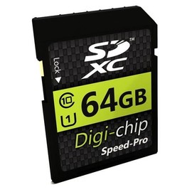 Digi-Chip 64GB SDXC Class 10 Memory Card For Panasonic Lumix DMC-GM5, DMC-LX100, DMC-TZ70, DMC-TZ57, DMC-SZ10, DMC-FT30, DMC-FT6, DMC-GF7, DMC-G7, DMC-FZ300 & DMC-GX8 Digital Cameras