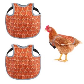 MYWSN Chicken saddles for hens, Chicken Back Protector for Hens, Chicken Aprons for Hens With Adjustable Straps, Chicken Sweater for Hens, Chicken mating saddle, Chicken pecking vest (Yellow, Yellow)