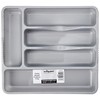 Wham Silver 5 Compartment Plastic Cutlery Holder Tray Drawer Organiser