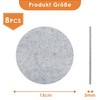 SOSMAR Pack of 8 Felt Coasters, Felt Underlay for Pots,