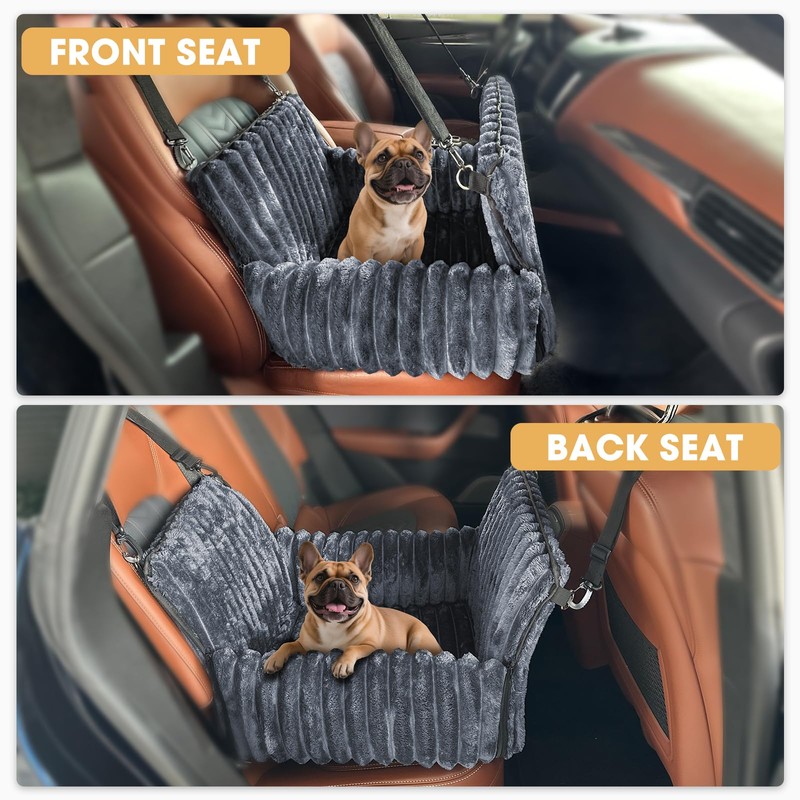 MIXJOY Dog Car Seat for Small/Medium Dogs up to 25