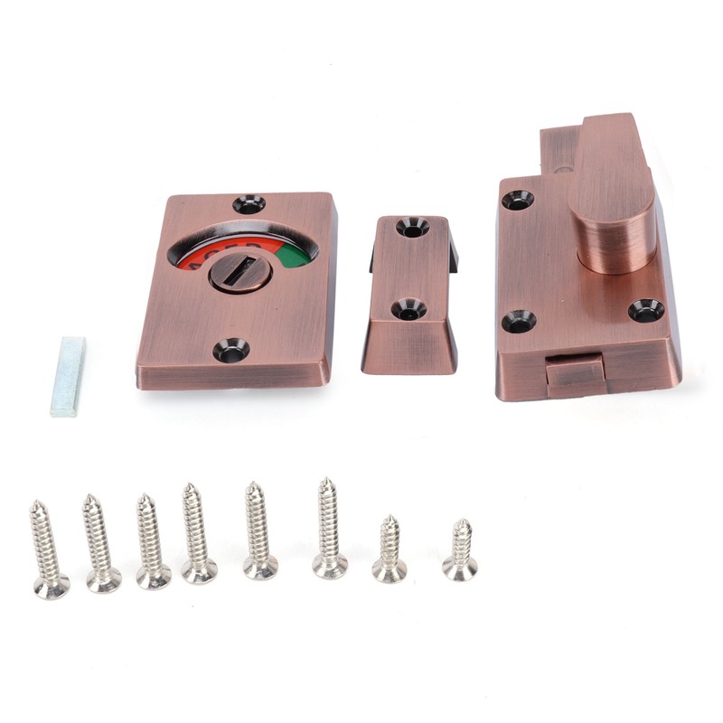 Partition Door Lock with Handle Public Toilet Restroom Bolt Lock