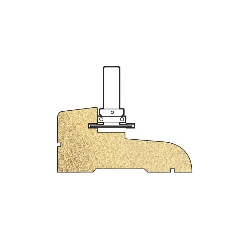 Trend CraftPro Weatherseal Groover Router Cutter Bit, 1/4 Inch Shank,