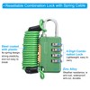 PATIKIL Luggage Cable Locks, 2 Pcs 4 Digit Combination Padlock