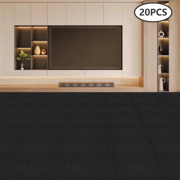 OCASAMI 20 pcs Self Adhesive Carpet Tiles Peel and Stick