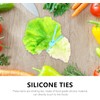 8 Piezas Bridas de Silicona Reutilizables, Flexibles