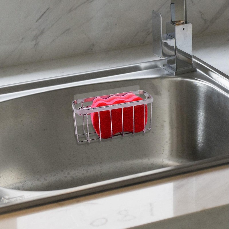 Sponge Holder, Kitchen Sink Caddy, Rustproof & Durable Sink Organizer