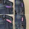 BRAVESHINE Carabiner Keychain Hook with Paracord Strap - 1 Purple