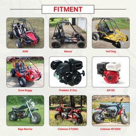 GREHUA 56 inch Go Kart Brake Cable Kit Compatible with Predator 212cc 196cc GX160 GX200 6.5HP Manco 9598 9597 Yerf-Dog ASW Bristers Airheart MB-1 Drift Trike Carter Fun Dune Buggy ATV Parts 51" Inner