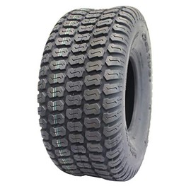 Deli Tire S-374, Turf Tread, 4 Ply, NHS, Tubeless, Lawn and Garden Tractor Tire (15x6.00-6)