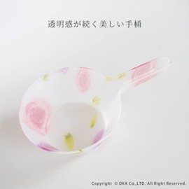 OKA Pail Romance (Pink), Diameter 6.5 inches (16.5 cm), Regina Acrylic