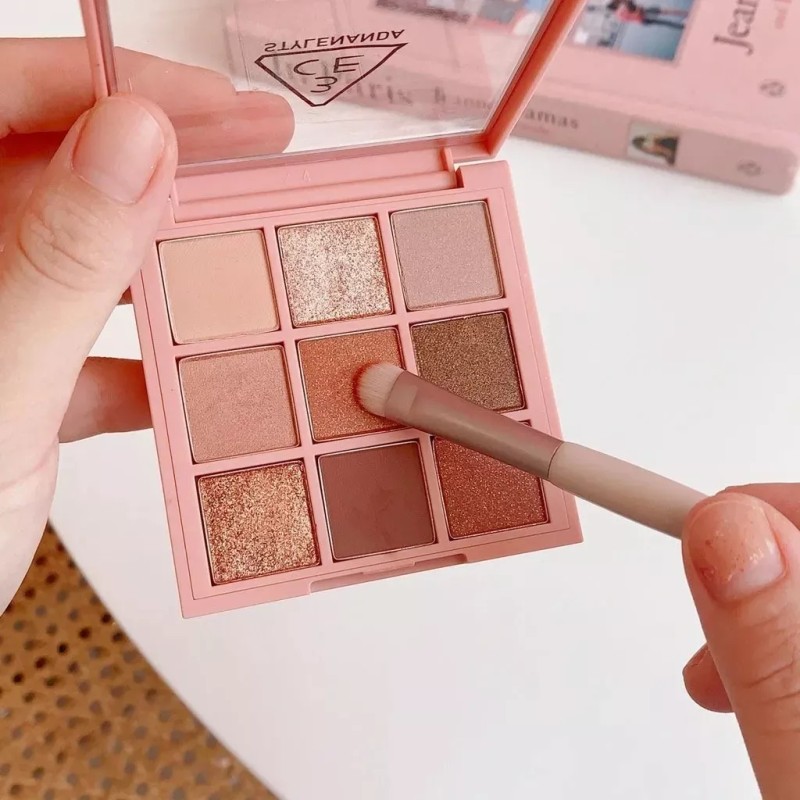 CBafula Brochas Maquillaje Ojos Calidad Belleza + Esponja Suave Set