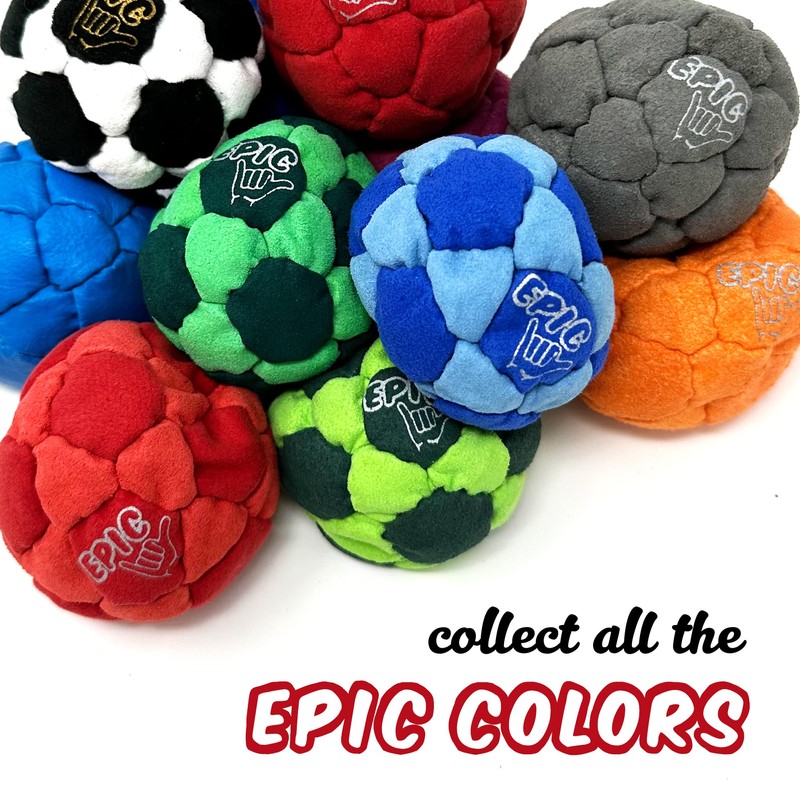 Epic Hacky Saks Classic Footbag Hacky Sack Balls for Adults