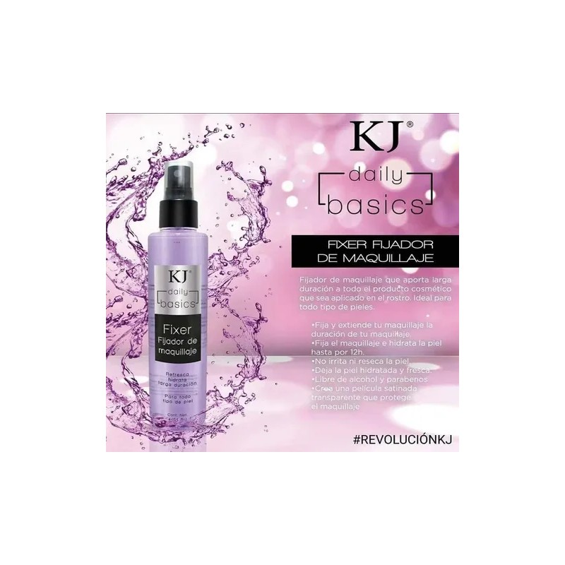 Fijador De Maquillaje Larga Duración Hidrata Y Refresca Kj