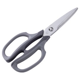 Kai KAI KITCHEN DH8005 Kitchen Scissors Scissors Scissors with Grooved Blades Removable Separate Type, Dishwasher Safe, Gray