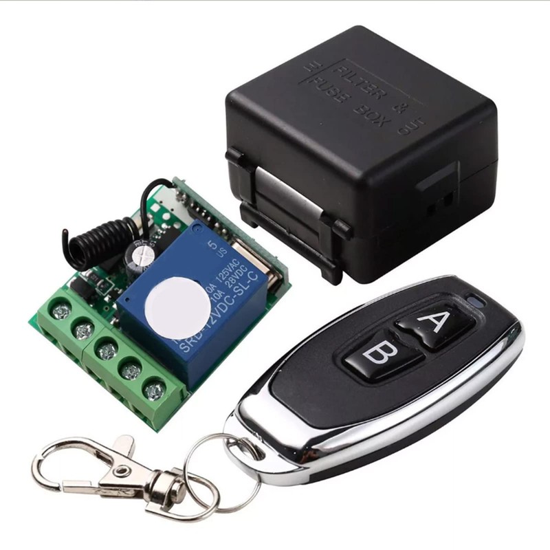 Wireless Remote Switch 12V Self Locking RF Remote Switch for