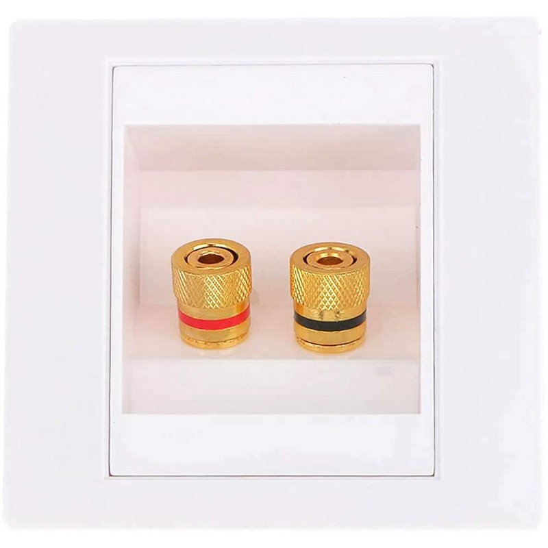 POFET Square Speaker 2 Binding Posts Banana Female Audio Wall