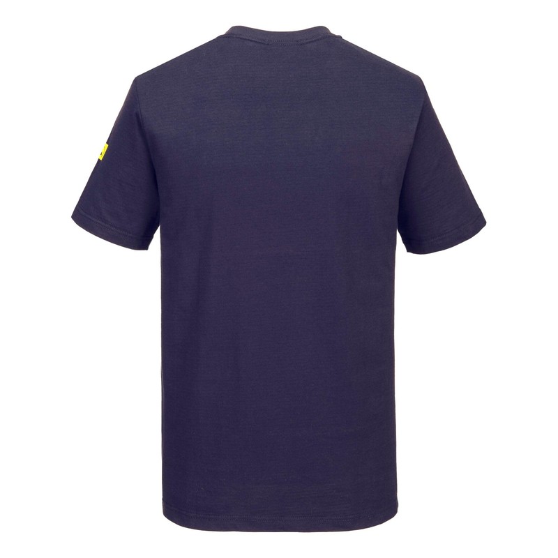 Portwest Anti-Static ESD T-Shirt, Size: XXL, Colour: Navy, AS20NARXXL