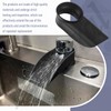 Air Gap ​Cover Water Ramp Silicone Splash ​Guard (Black), 4°