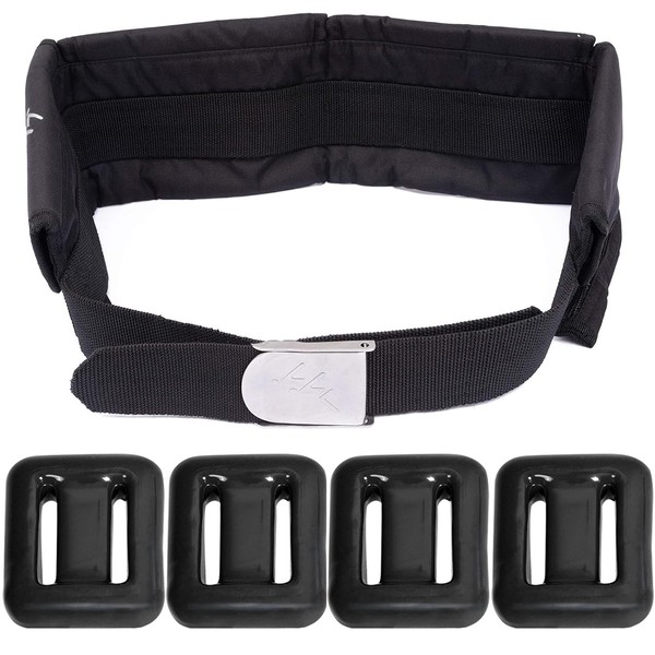 dekayaker Dive Belt with Weights,4 Pcs 1.1 lb Dive Weights