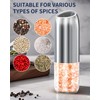 CIRCLE JOY Gravity Electric Salt and Pepper Grinder Set Battery