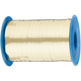 PRÄSENT C.E. Pattberg Mexico Geschenkband metallic Gold, 400 m Ringelband zum Einpacken von Geschenken, 5 mm Breite, Zubehör zum Dekorieren & Basteln, Dekoband, Anlass