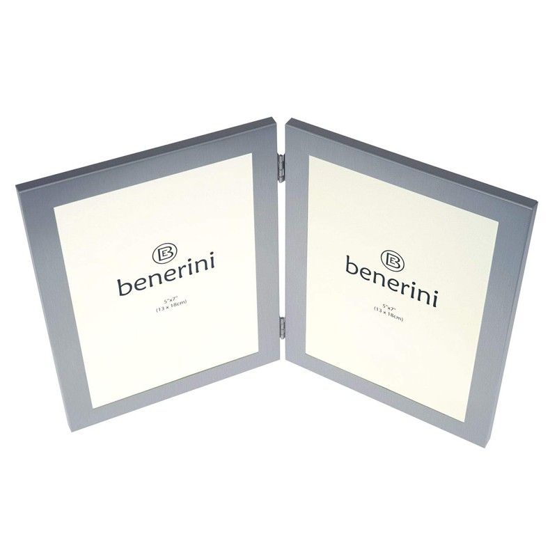 benerini 2 Picture - 5 x 7 inches Brushed Aluminium