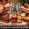 YOLCAR 5 Pack Stainless Steel Cups, 17oz Metal Drinking Glasses,