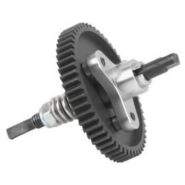 54T Spur Gear Complete Slipper Clutch Aluminum Steel Differential Slipper Clutch Assembly for Traxxas Slash 1/10 RC Cars Silver