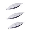 Operitacx 3pcs Knitting Tool Shuttle Metal Core Bobbin Sewing Accessories