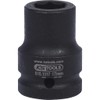 KS Tools 515.1317 Hexagon impact socket, short, 3/4", 17mm