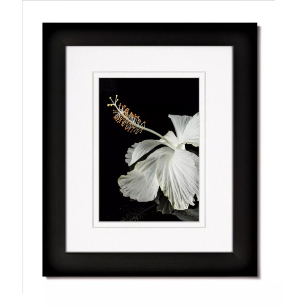 Modern Rustic 14x18 Matte Black Frame with Glass & Double